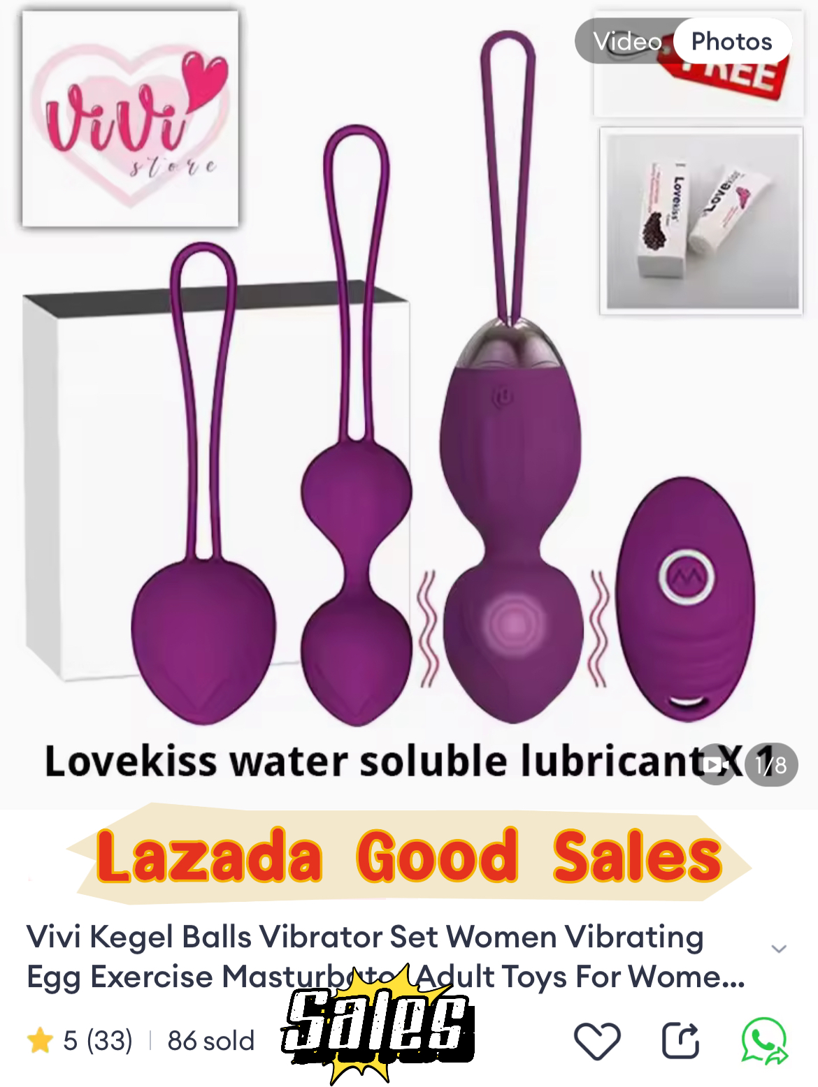 Kegel Balls Vibrator Set Women Kegel Exercise Masturbator Adult Toys Malaysia