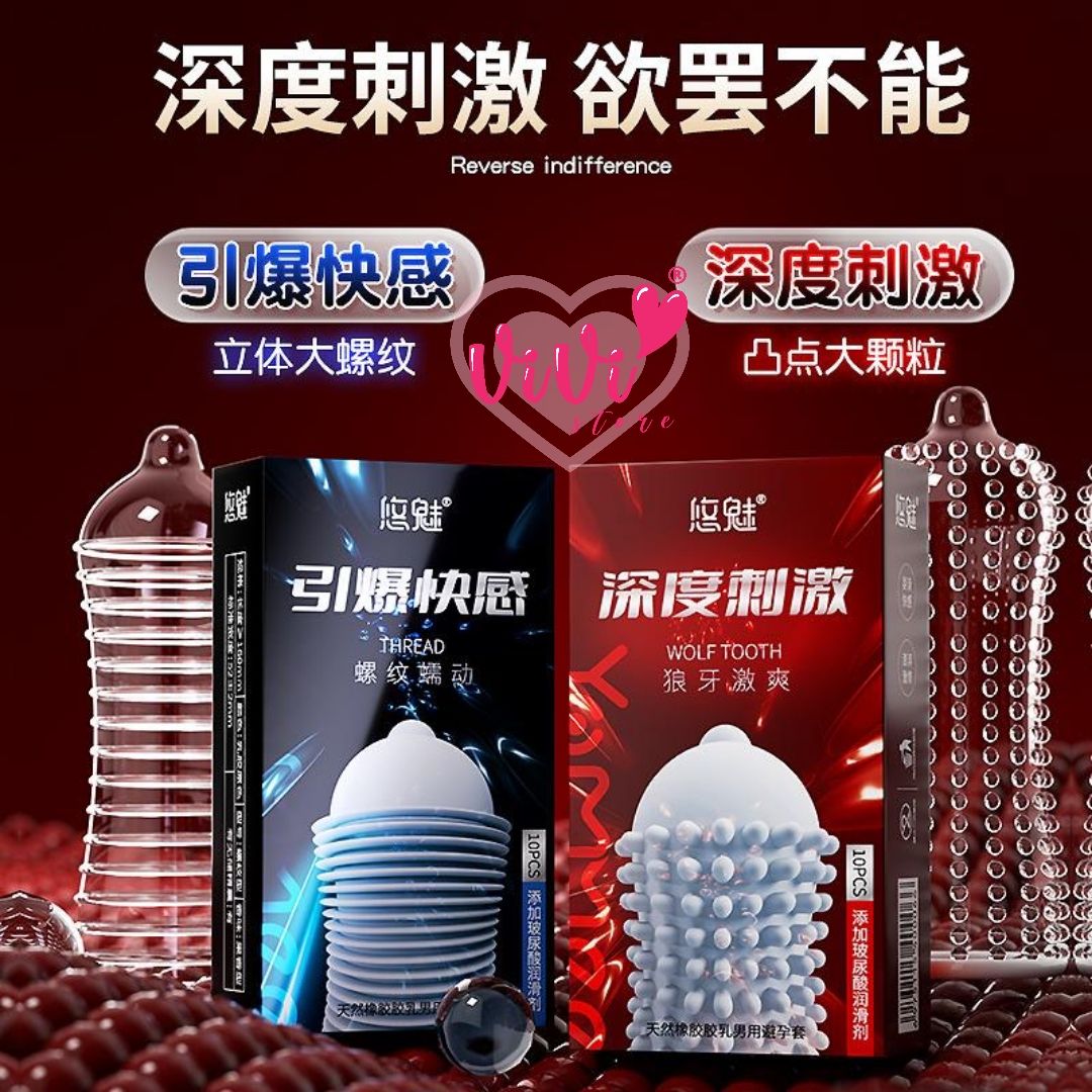 Vivistore Condom Dotted Thread Latex 10PCS Lubricated Hyaluronic Acid Ultra Large Granule Condom Malaysia (Not Durex) Vivistore Condom Dotted Thread Latex 10PCS Lubricated Hyaluronic Acid Ultra Large Granule Condom Malaysia (Not Durex)