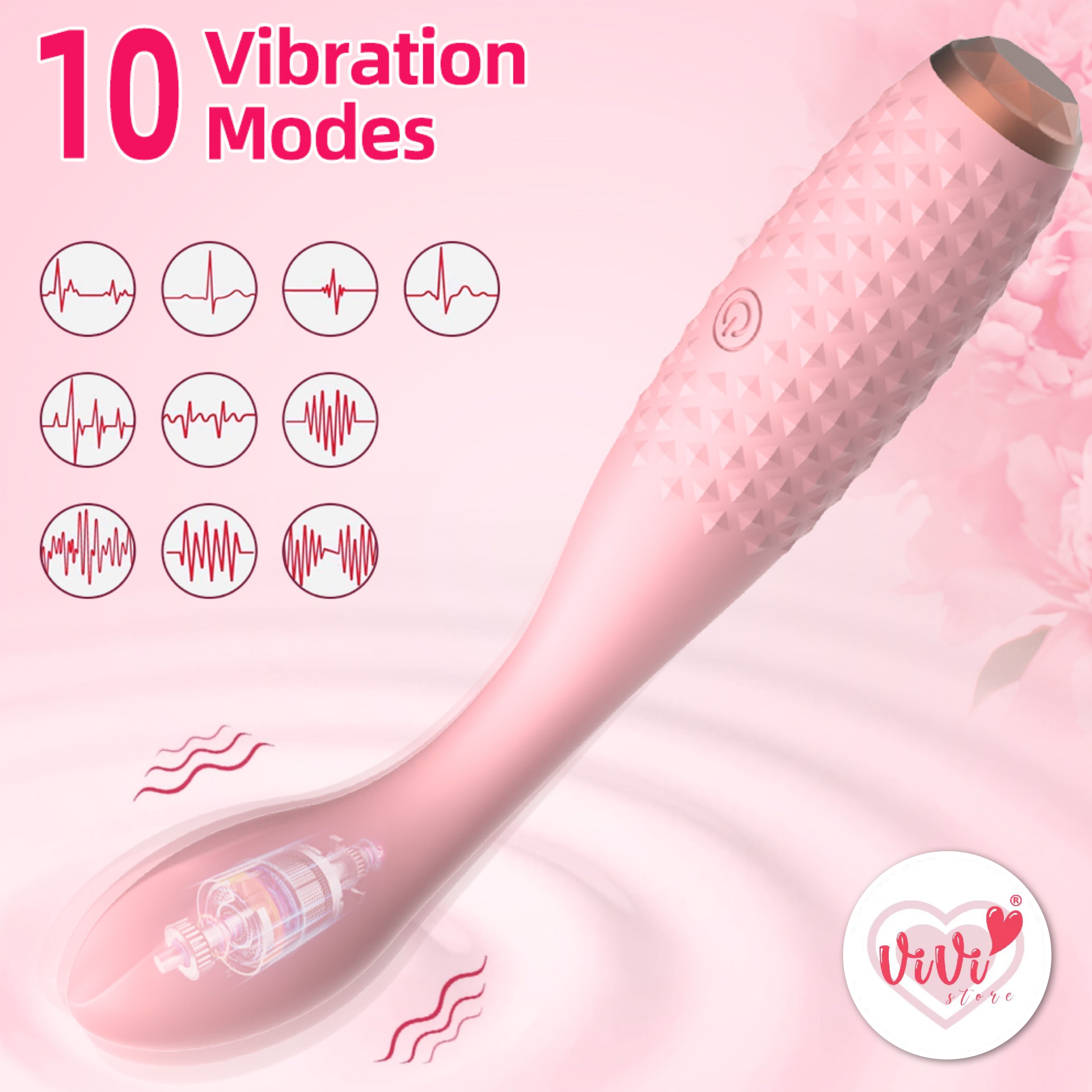Vivi Helen Slim Bendable Female Vibrator Stick Masturbator Women Adult Toys Malaysia