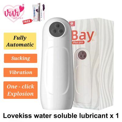 Galaku Bay Plus Pro Max White Automatic Suction Vibration Masturbation Cup Man Adult Toy Malaysia