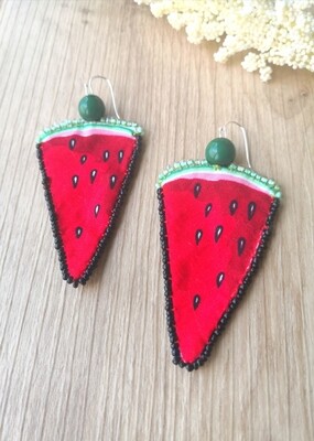 Watermelon Upcycled Dangles