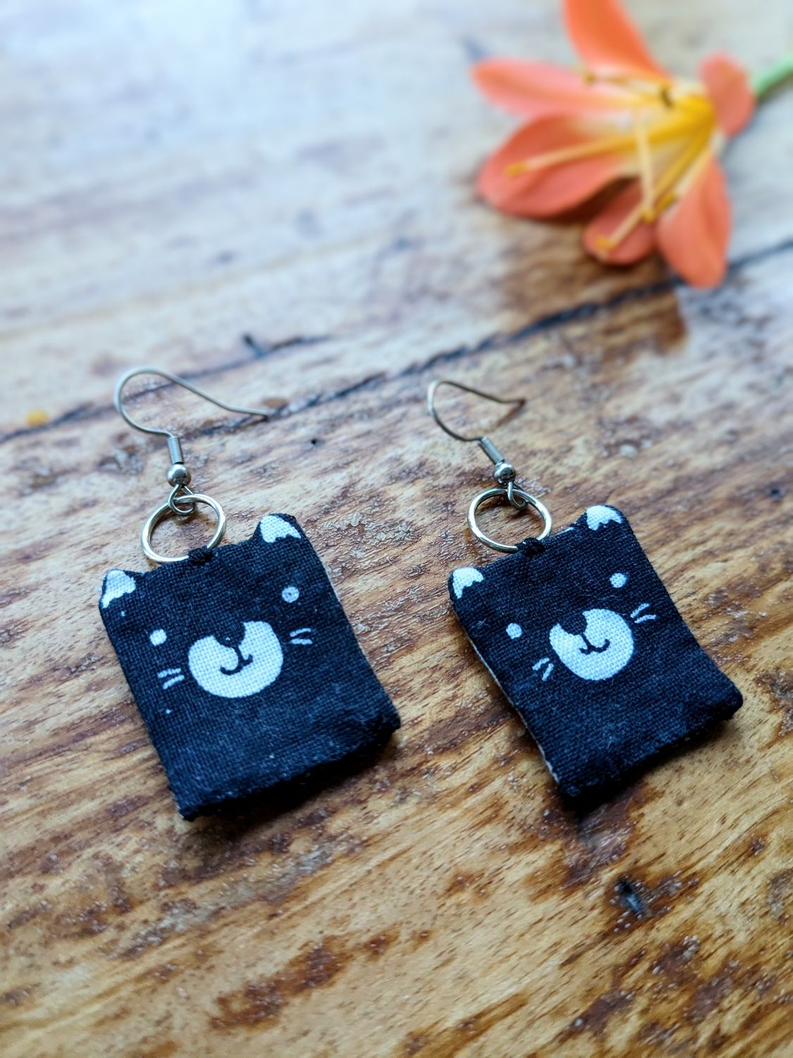 Upcycled Kitten Dangles