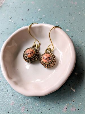 Semi Precious Stone Upcycled Earrings 