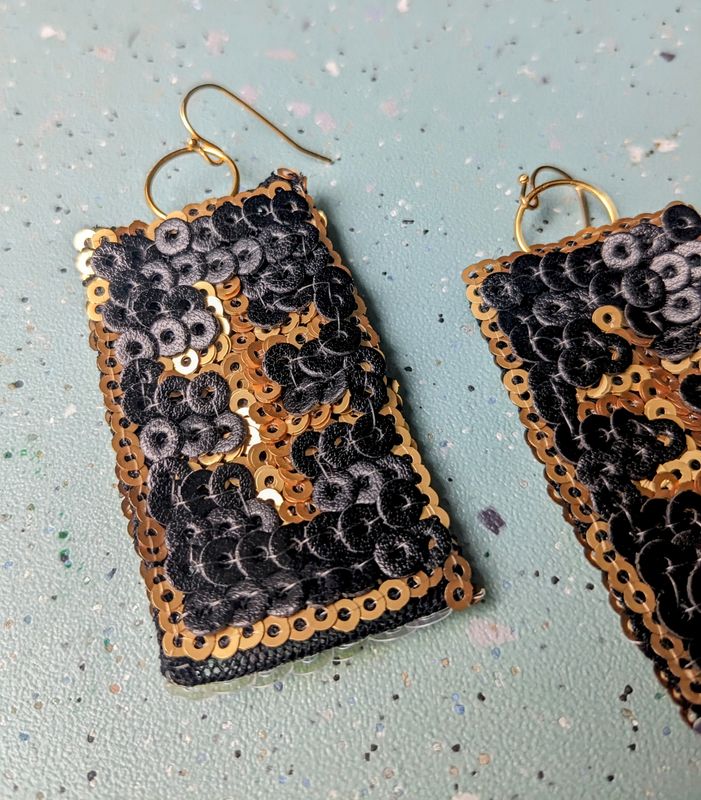 Sequin Upcycled Earrings