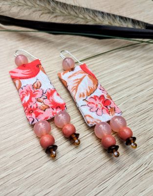 Peaches and Cream Earrings 