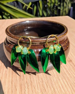 Leafy Bead Dangles