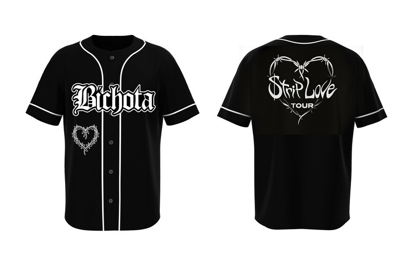Karol G Jersey, Karol G Black Jersey, Button-up Bad Bunny Jersey