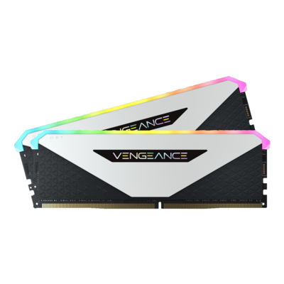 CORSAIR VENGEANCE® RGB RT 16GB (2x8GB) DDR4 3600MHz – White
