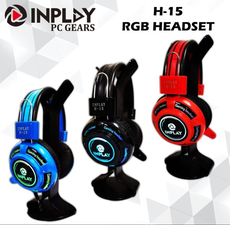 INPLAY H15 BIG HEADSET-BLUE /RED /Black