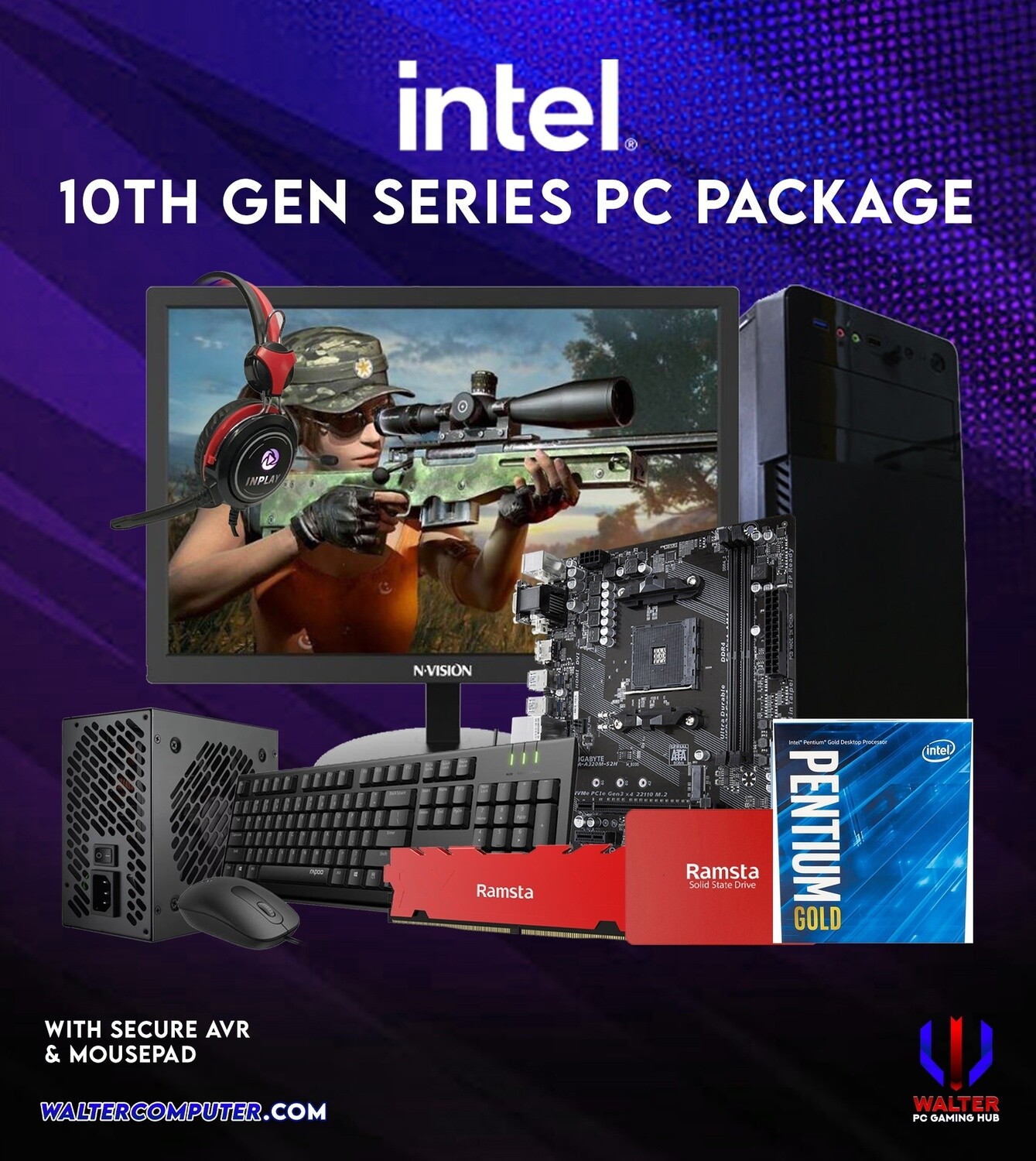 PC Package 10 Intel Pentium 6400
