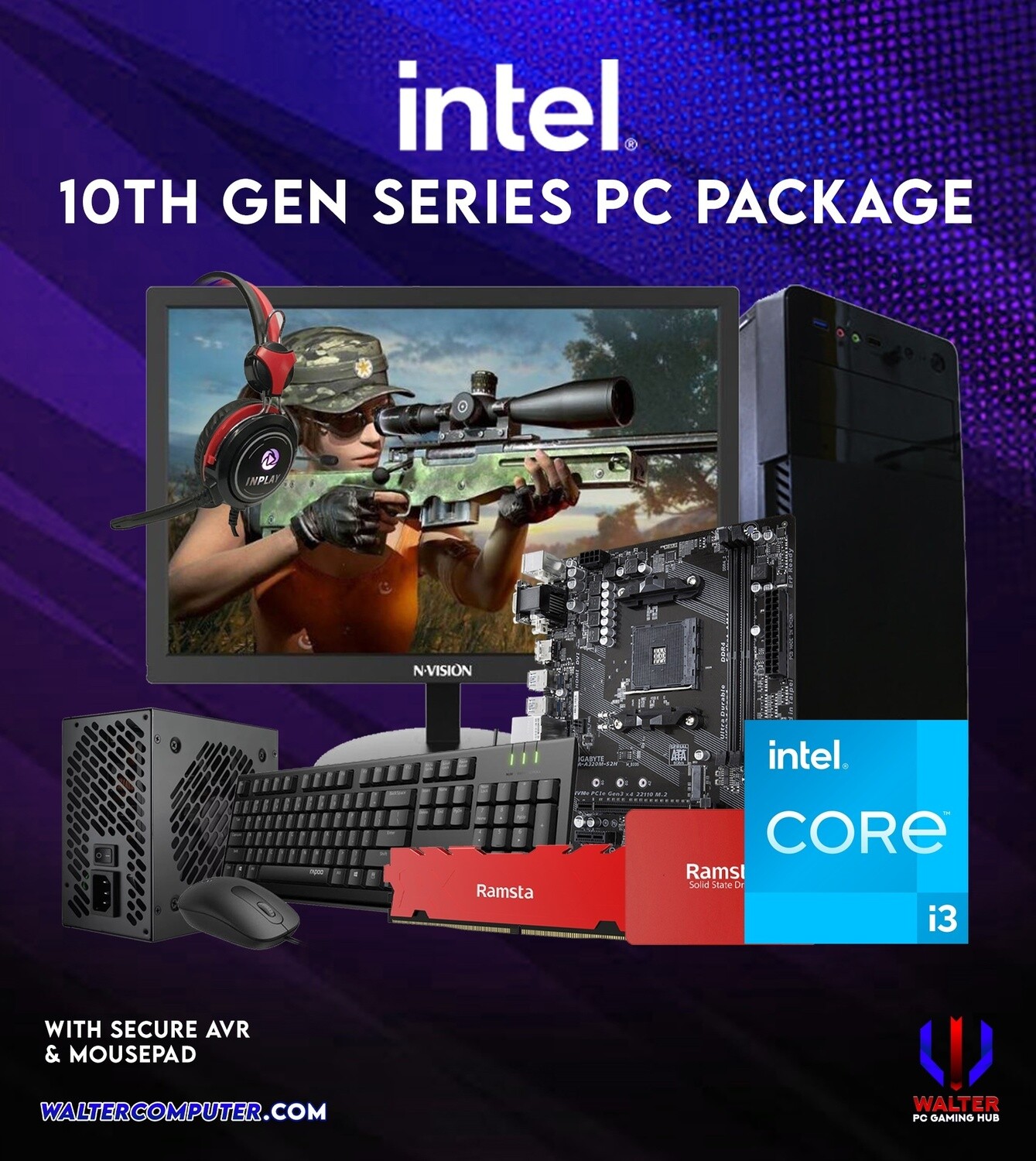 PC Package 12 Intel Core i3-10100