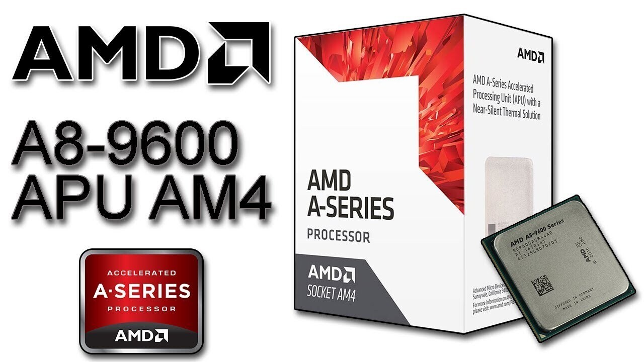 AMD A8-9600 AM4 Bristol Ridge A8 9600 2 Core 3.10-3.40GH
