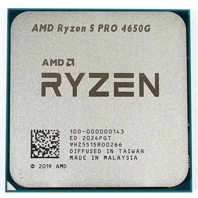 AMD Ryzen 5 Pro 4650G Socket Am4 3.7ghz with Radeon Vega 7 Processor with Wraith Stealth Cooler no box