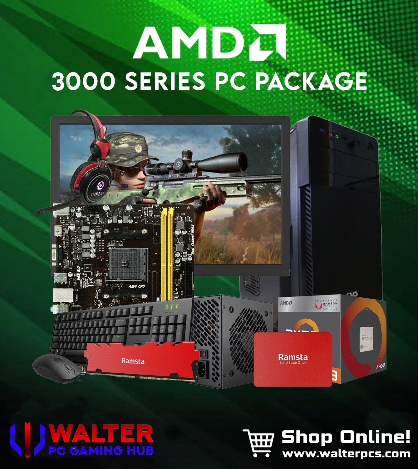 PC Package 9 AMD Ryzen 3 3200G