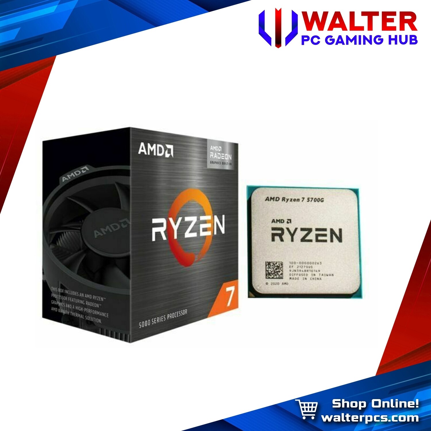 AMD Ryzen 7 5700G | 3.8 GHz | 8-core 16-thread