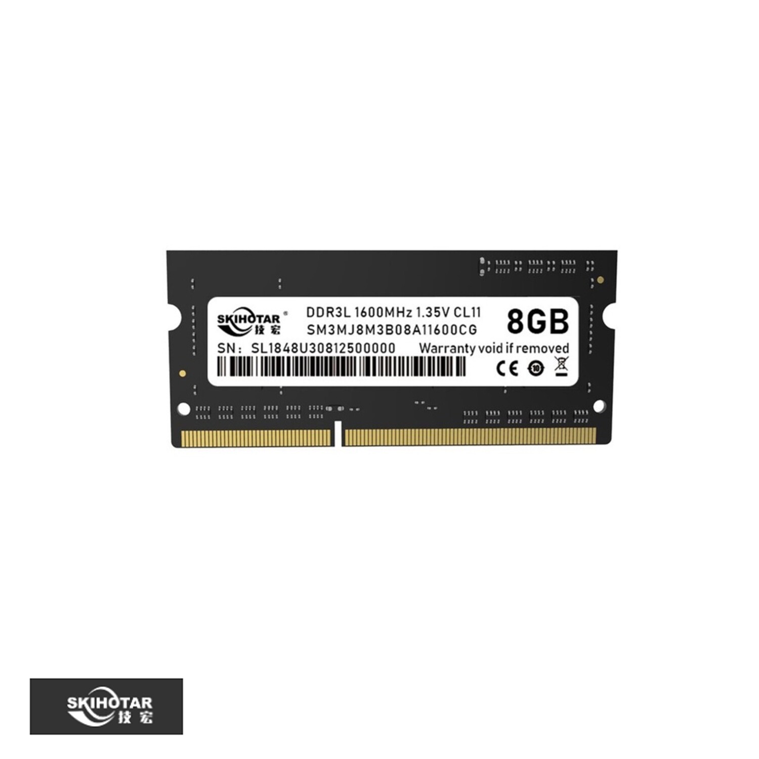 SKIHOTAR RAM (8GB DDR3L 1600MHZ SO-DIMM) BEST FOR NOTEBOOK/ LAPTOP ONLY 8GB DDR3L SODIMM, 1.35V
