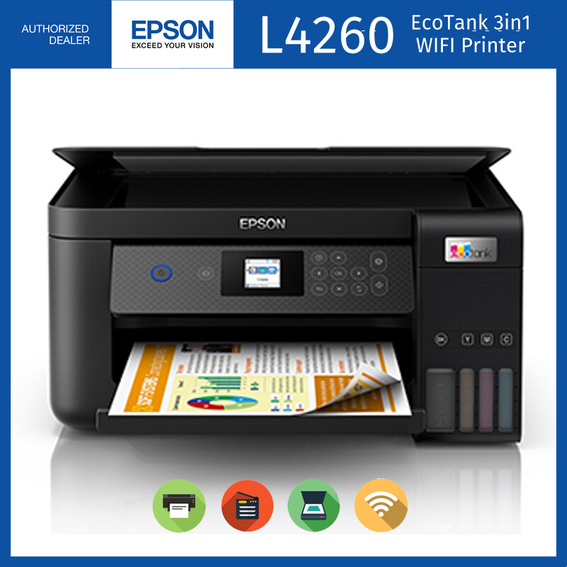 Epson Eco Tank L4260 A4 wifi duplex all in one printer