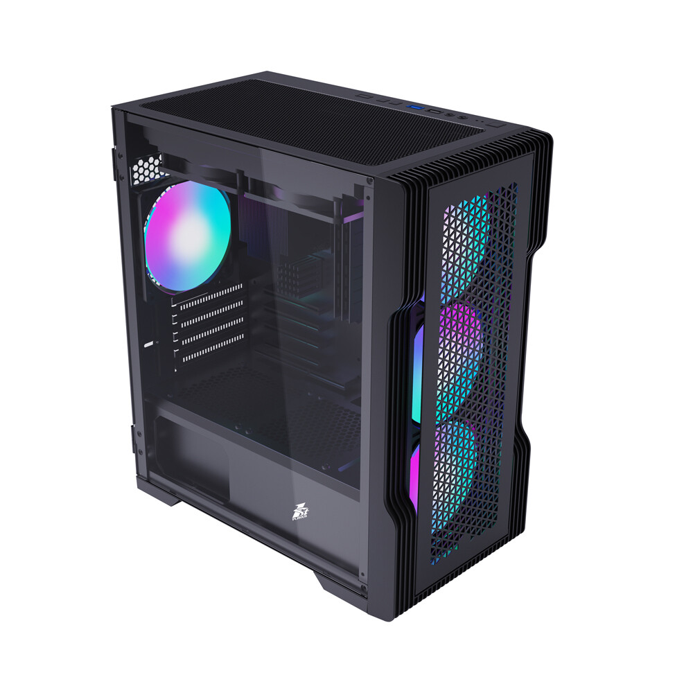 1STPLAYER TRILOBITE T3 MID TOWER GAMING W/ TG SIDE & FRONT/ M-ATX Black