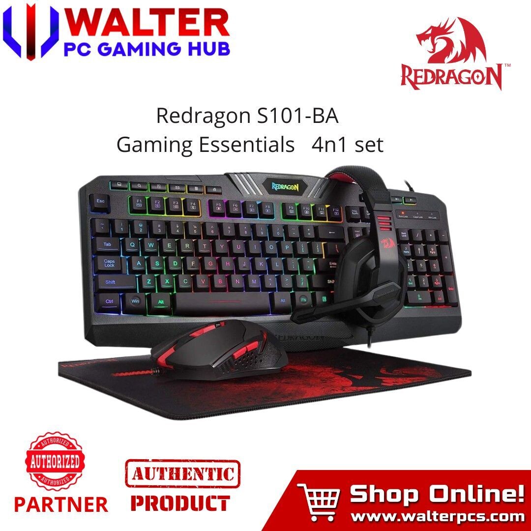 Redragon S101-BA Gaming Essentials   4n1 set