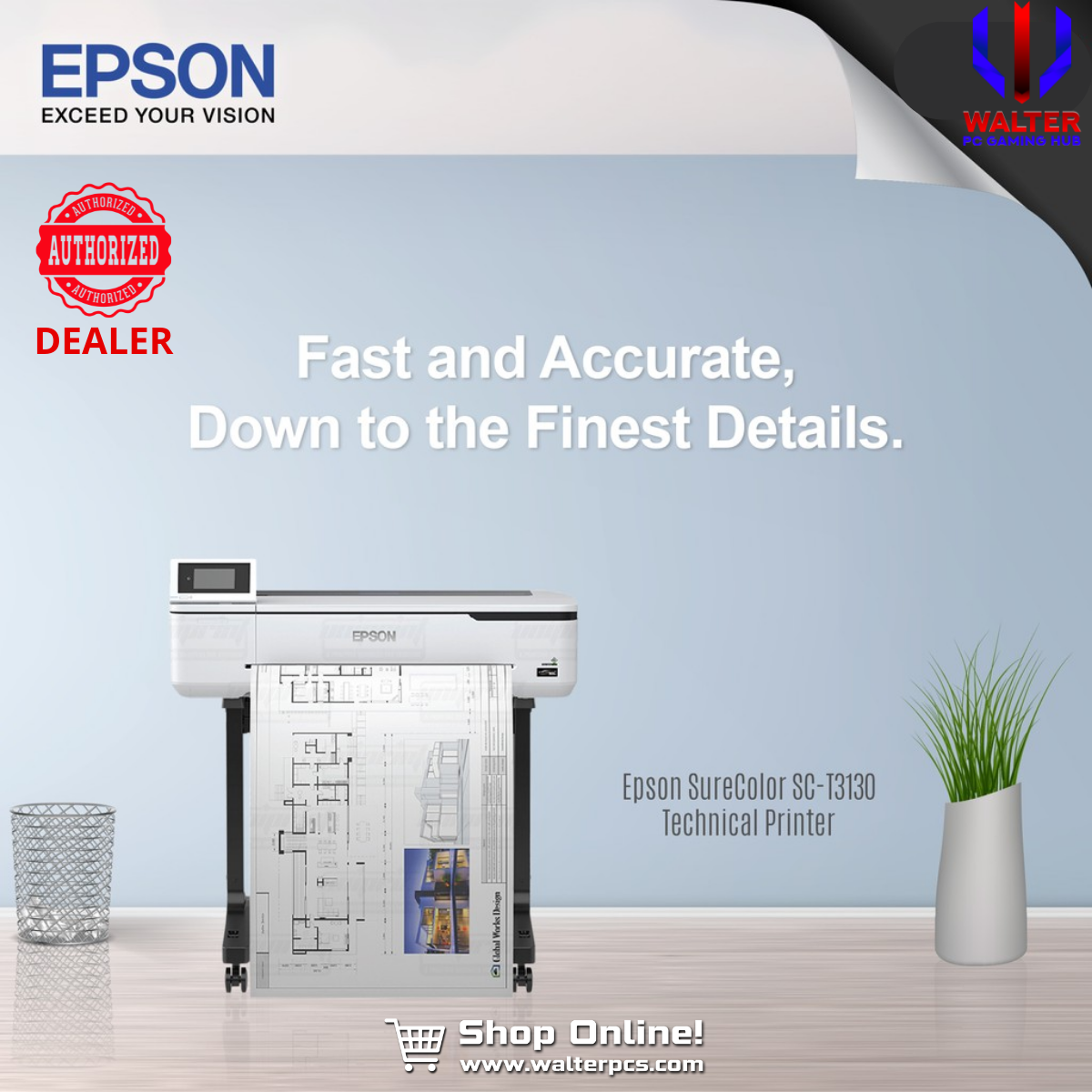 Epson CAD SC-T3130 Printer/2400 x1200 dpi/UltraChrome XD2