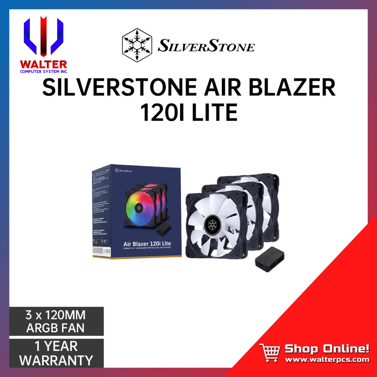 Silverstone Air Blazer 120i lite 12cm ARGB