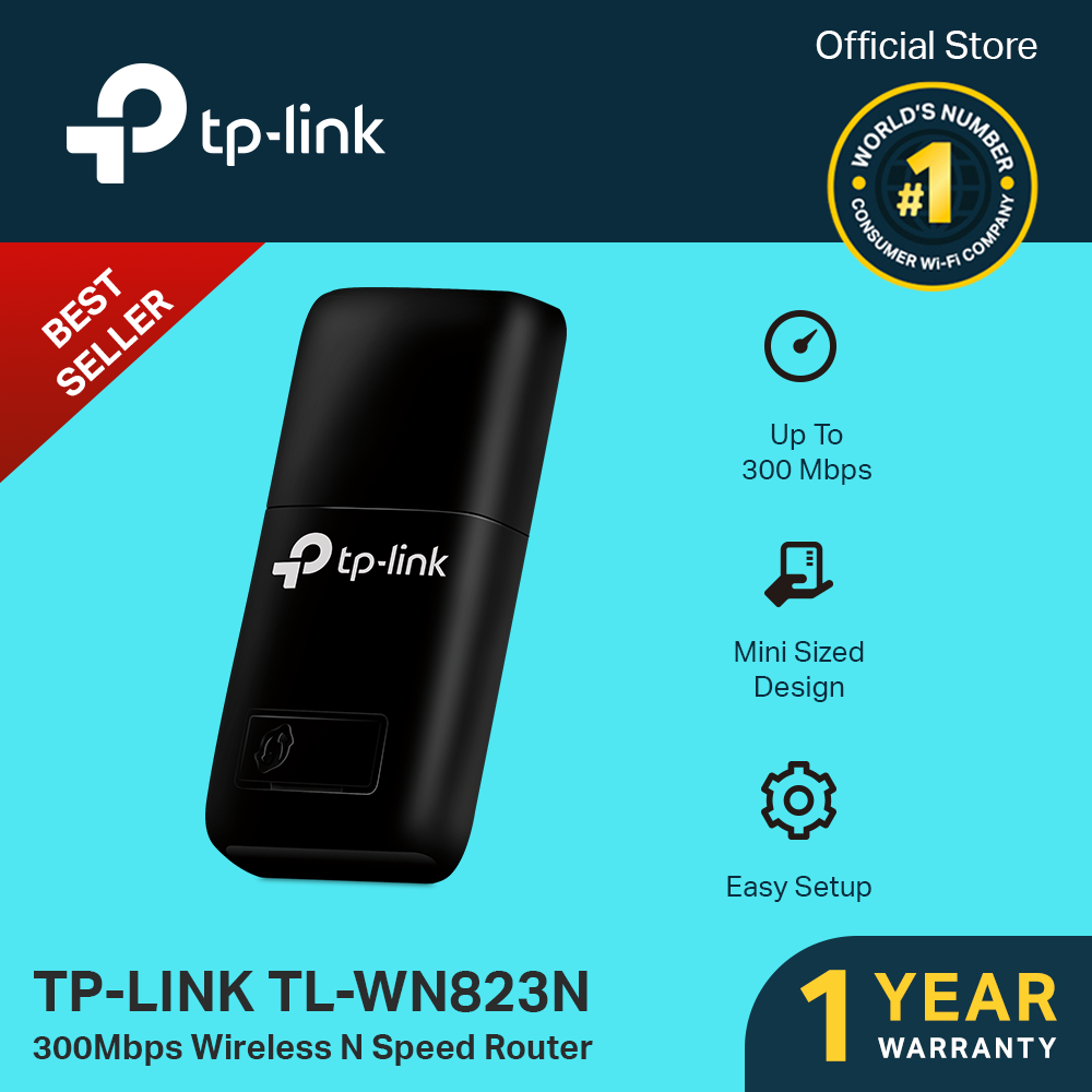 TPLINK TL-WN823N 300Mbps Mini Wireless N USB Adapter