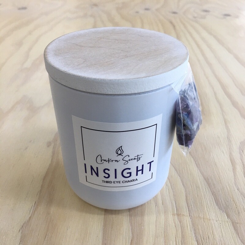 INSIGHT - Intuitive & Meditative
Third Eye Chakra Candle
Lavender & Dark Plum