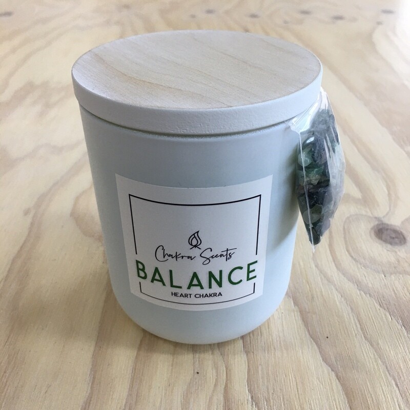 BALANCE - Centered and Compassionate
Heart Chakra Candle
Rose & Geranium