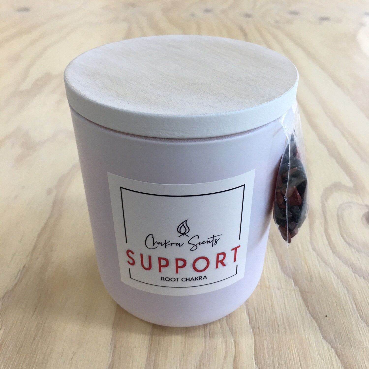SUPPORT - Grounded & Strong
Root Chakra Candle
Frankincense & Myrrh