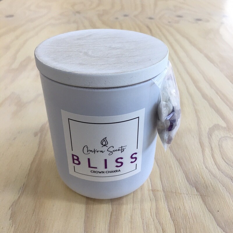 BLISS - Joyful & Connected
Crown Chakra Candle
Lotus Flower