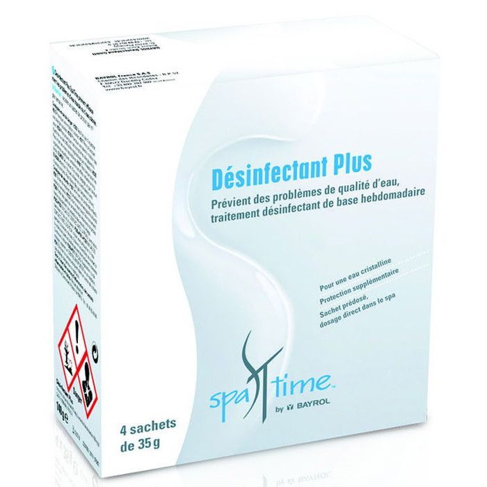 BAYROL SPA DESINFECTANT PLUS (Boîte de 4 sachets de 35g)