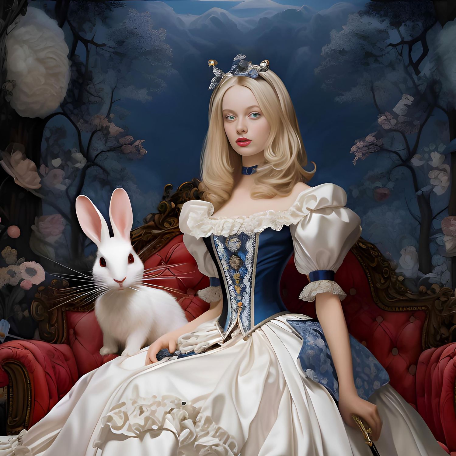 Alice et le lapin blanc