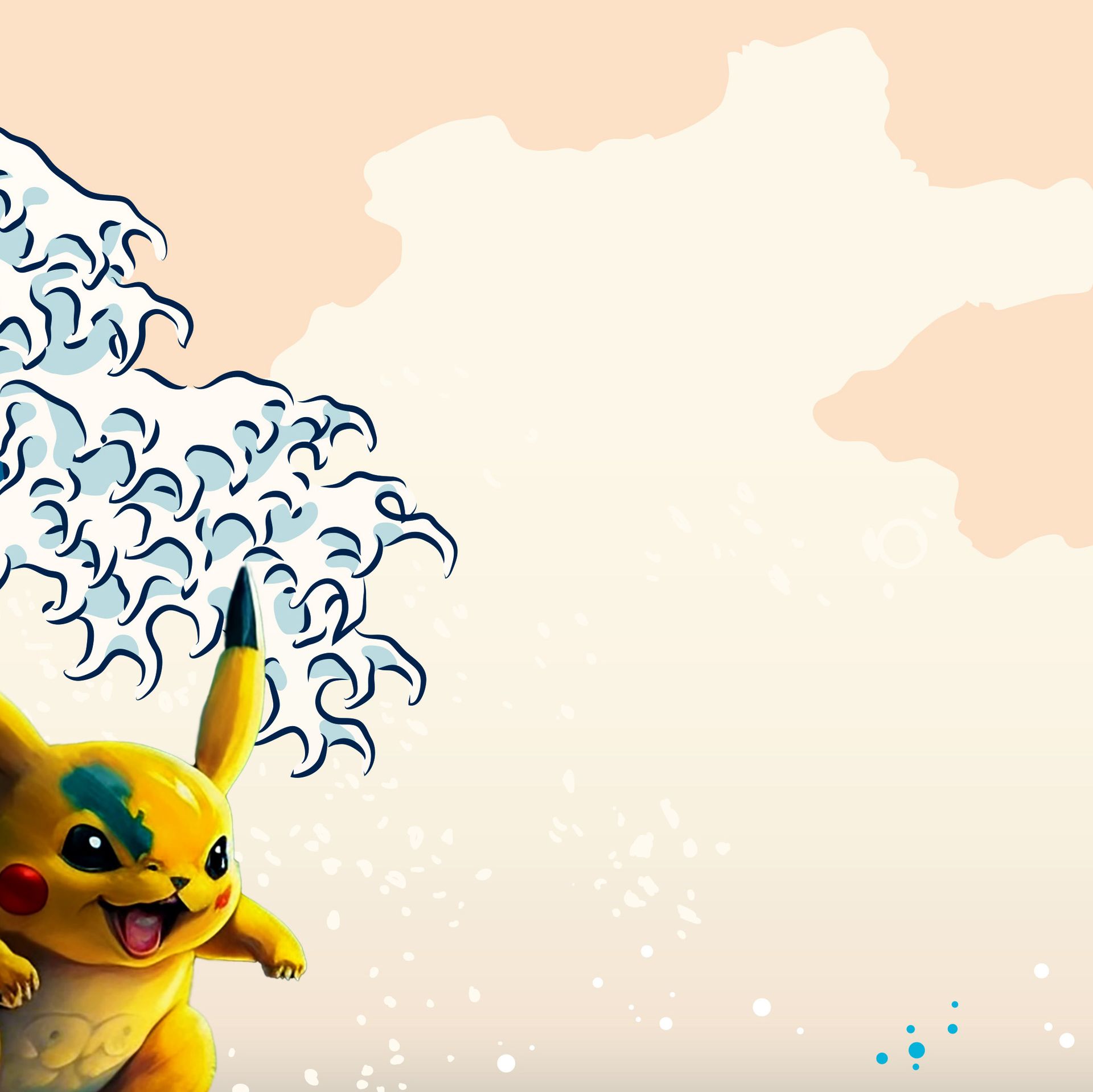 La grande vague de Pikachu
