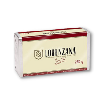 Mantequilla Lorenzana sin sal (Unidad)