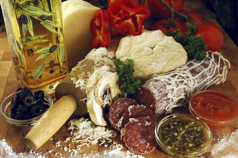 Tabla de embutidos italianos