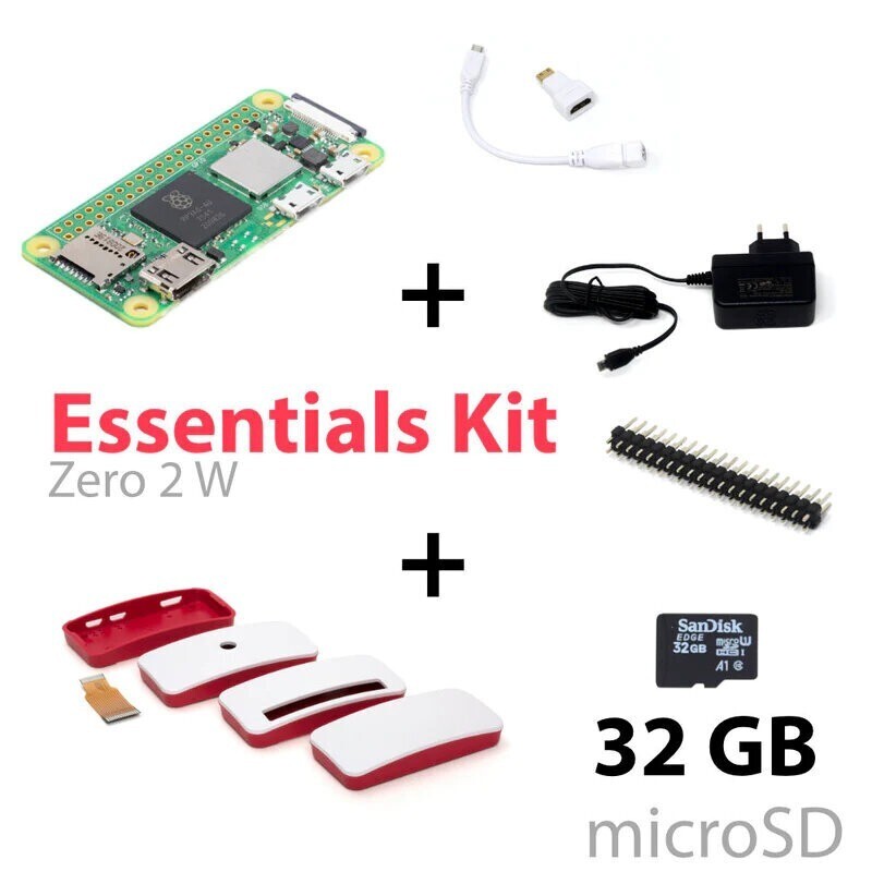 Raspberry Pi Zero 2 W Essentials Kit