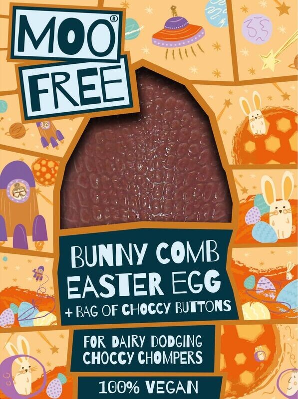 Bunny Comb Chocolate Easter Egg, by Moo Free Bunny Comb Chocolate Easter Egg, by Moo Free