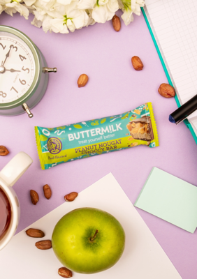 Plant-Powered Peanut Nougat Snack Bar, by Buttermilk