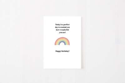 Greeting Card: How Wonderful You Are