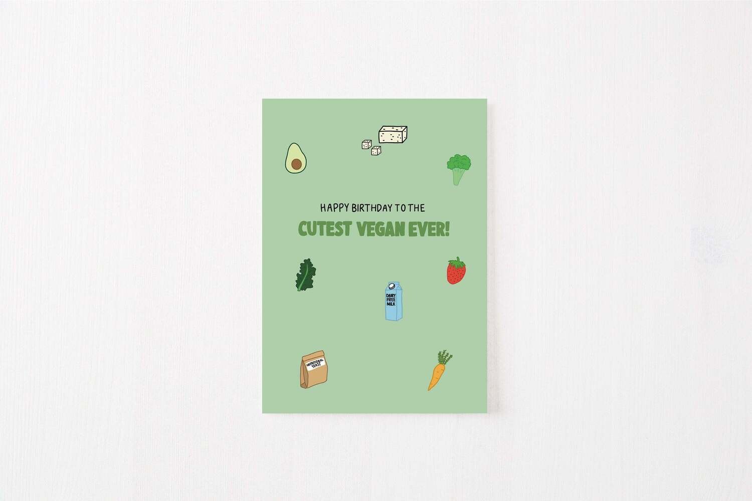 Greeting Card: Cutest Vegan Ever