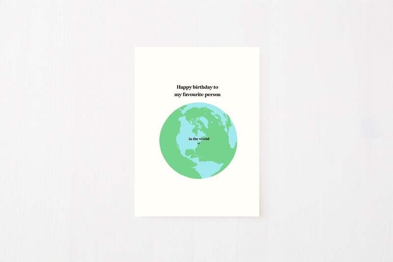 Greeting Card: Favourite Person