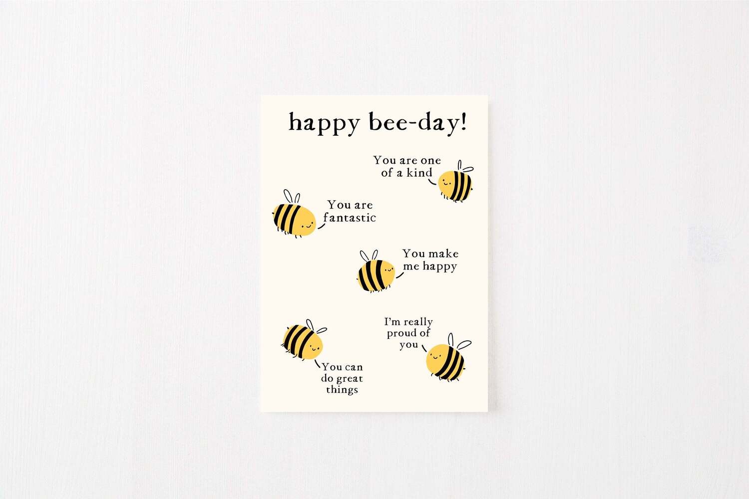 Greeting Card: Happy Bee-Day