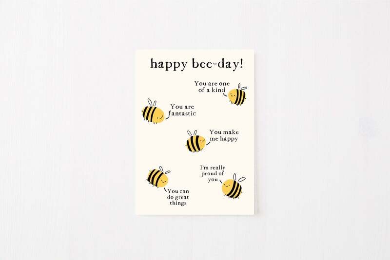 Greeting Card: Happy Bee-Day