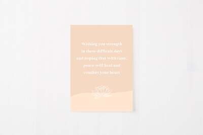 Greeting Card: Peace And Comfort