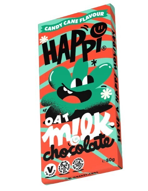 Happi Oat Chocolate Candy Cane Bar