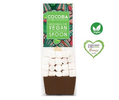 Hot Chocolate Spoon with Marshmallows, by Cocoba Hot Chocolate Spoon with Marshmallows, by Cocoba