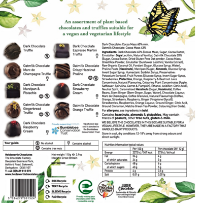 Holdsworth 'Bee Friendly' Plant Based Assorted Chocolates