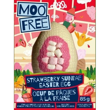 Strawberry Sundae Hollow Easter Egg, by Moo Free