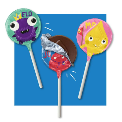 Kids Creamy Chocolate Lollies - 3 pack, by NOMO (&quot;Best By&quot; June)