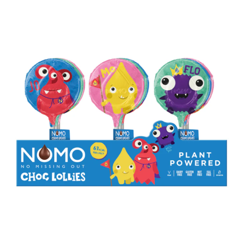 Kids Creamy Chocolate Lollies - 3 pack, by NOMO (&quot;Best By&quot; June)